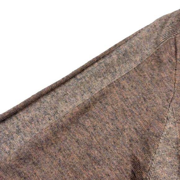 Ladies Heartloom Heather Brown Faux Wrap Sweater Size Small - Picture 3 of 11